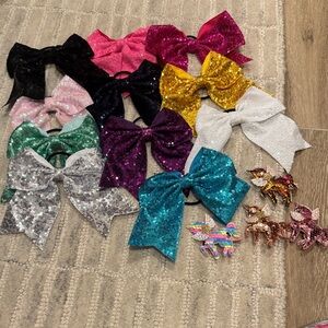 Amazon Sparkling Bow Hair Accessories Set - Multicolor